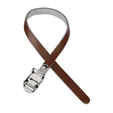 pair of leather toe straps 421550106 VP Components bike pedals