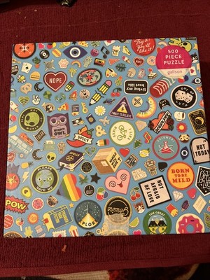 Galison 500 Pc Puzzle Sticker Notes Emoji Things Fun Flair Open Box Sealed