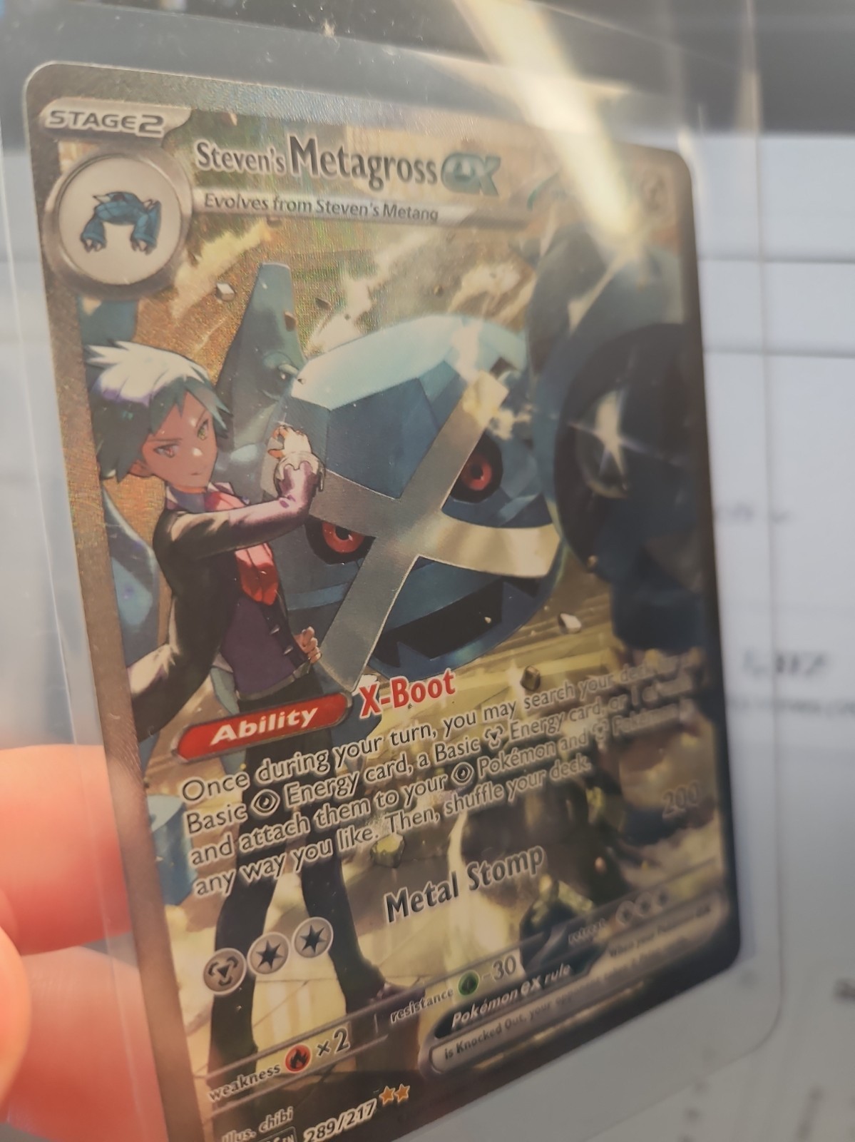 Steven's Metagross ex 289/217 Ascended Heroes Pokemon TCG NM