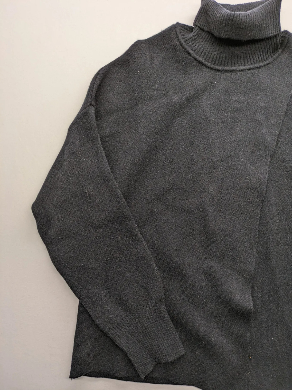 In Shape Damen Pullover L XL schwarz Rollkragen Strickpullover asymmetrisch 2389 image 9