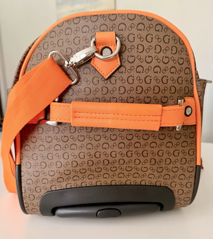 Guess Reisetasche auf Rollen – Braun/Orange - Bild 3 von 4