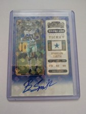 2022 Panini Contenders  Brandon Smith Auto  Showcase Ticket RC Cowboys #209