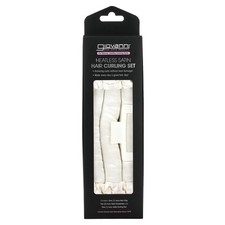 Heatless Satin, Hair Curling Set, Ivory, 4 Pieces