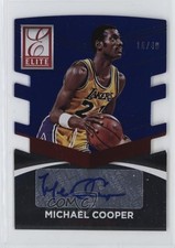 2014 Donruss Elite Status Signatures Blue Die-Cut 15/49 Michael Cooper Auto 11e9