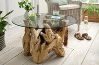 "Couchtisch 60Cm \"Java\" Recyceltes Holz Neu Ovp!!!"