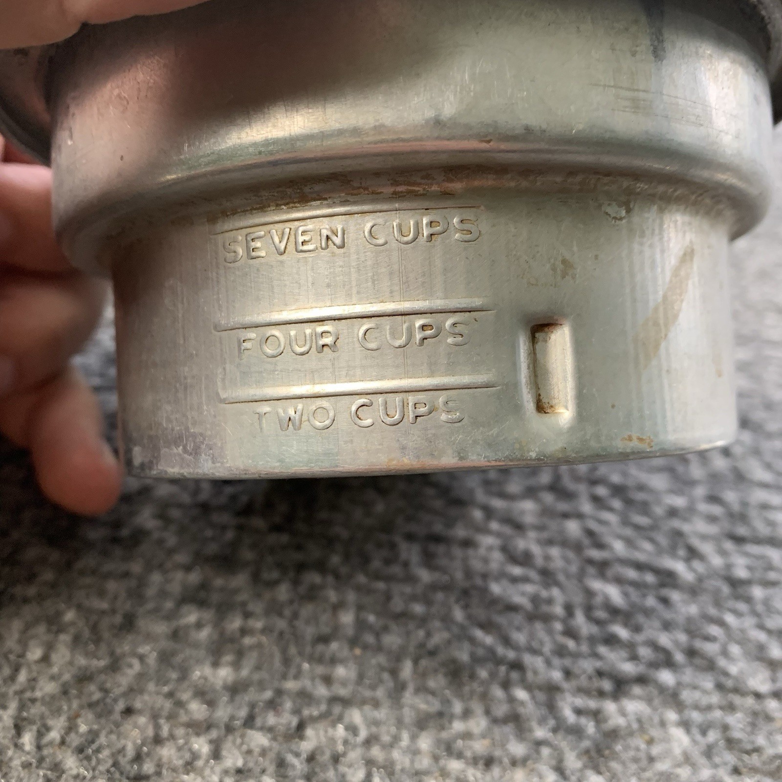 Vtg Comet 4-7 Cups Aluminum Percolator Coffee Pot Stove Top Camping Outdoor