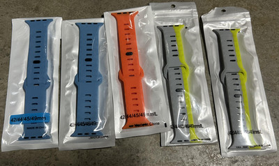 For Apple Watch Hermes Series10 9 8 7 6 SE iWatch40mm Silicone Sport Band Strap
