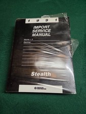 1991 Dodge Stealth Shop Service Repair Manual Book Engine Drivetrain Electrical