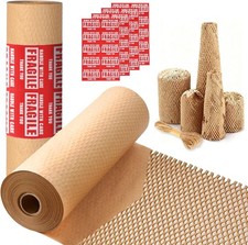 Honeycomb Packing Paper 12" x 200ft Eco-Friendly Moving Shipping Wrap Kraft