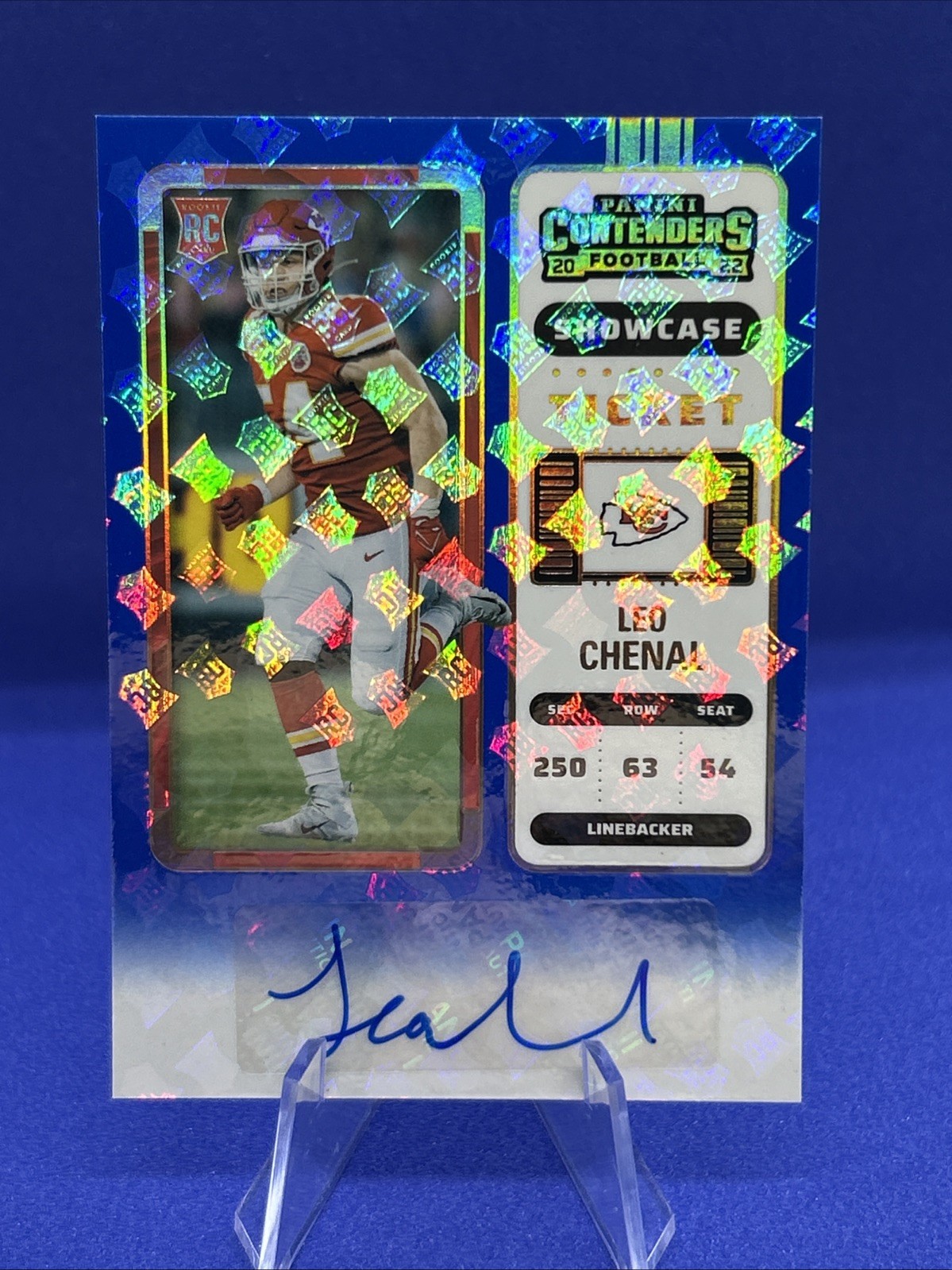 Leo Chenal Panini Contenders #200 Autograph-Showcase