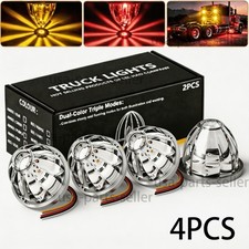 4x Dual Color Led Watermelon Lights Purple Semi Truck Marker Light Red Amber 12v 4x Dual Color Led Watermelon Lights Purple Semi Truck Marker Light Red Amber 12v
