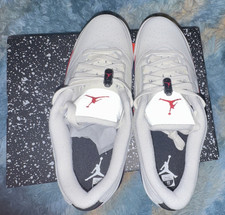 Jordan Air Jordan 5 Men s White/Red/Black Low...