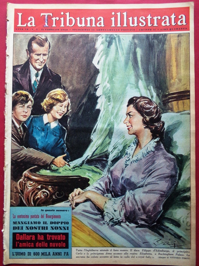 La Tribuna Illustrata 14 Febbraio 1960 Elisabetta Pelè Barrymore Dallara Spazio