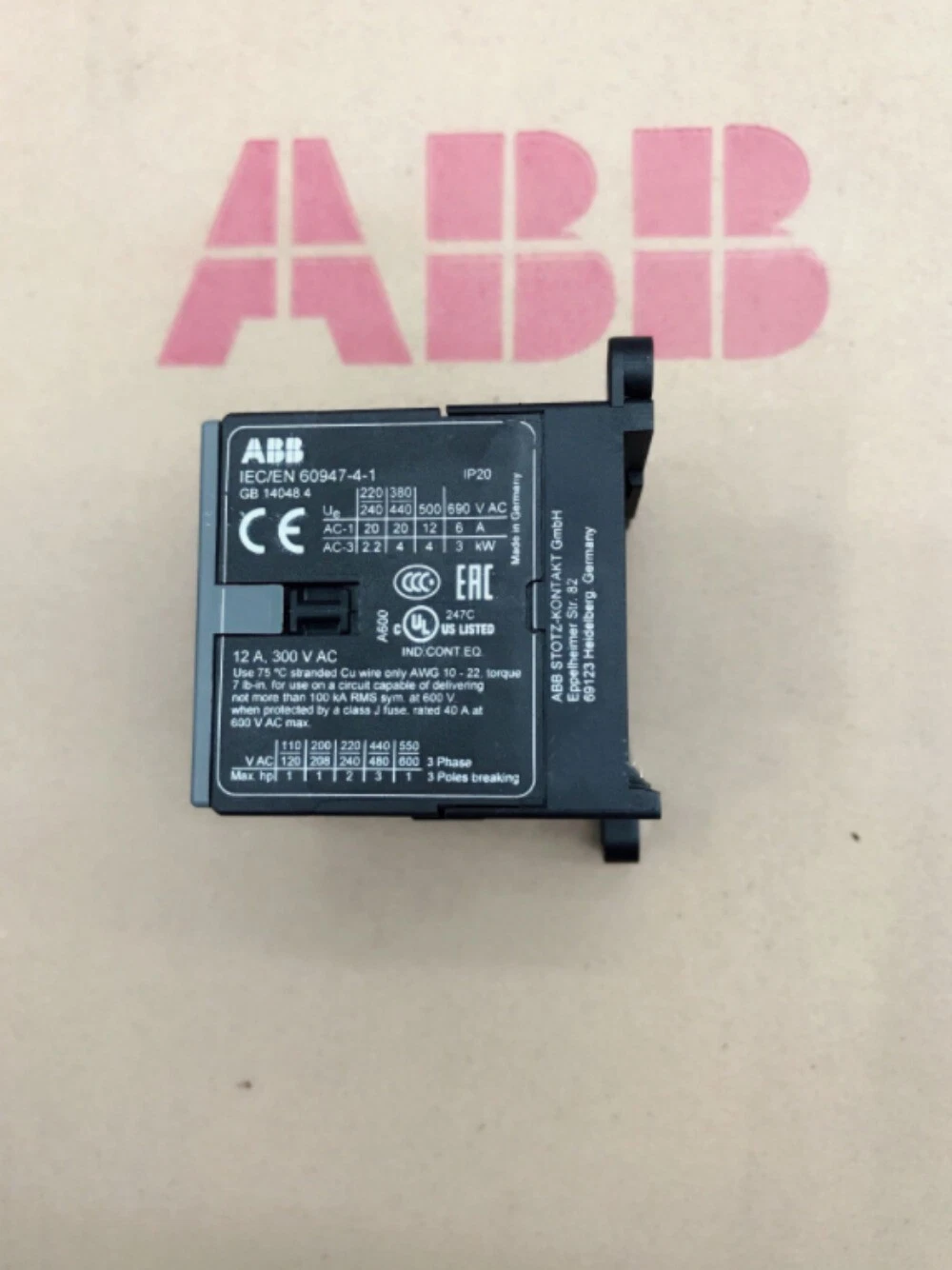 1PC New Brand ABB B6-30-01 220V Contactor Fast delivery US Free TAX - thumbnail 3