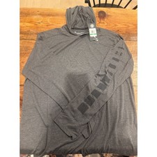 Under Armour Threadborne Long Sleeve Hoodie HeatGear LG Gray NWT