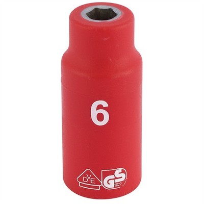Draper Expert vollisolierte VDE-Stecknuss 1/4'' Vierkant 6 mm EN 60900
