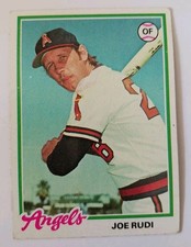 1978 Topps - Joe Rudi  #635 California Angels EX Condition