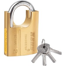 Vorhängeschloss Messing Sicherheitsschloss Wohnung Garage Tür 50mm