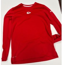 Nike NFL Kansas City Chiefs Dri-FIT Long Sleeve On-Field Training Shirt Mens S