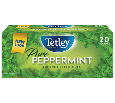 Premium  Tetley organic Peppermint Tea Bags, soothing and refreshing. Pack Of 3.