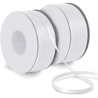 Satinband Doppelsatinband Weiß 3Mm 150M Schleifenband Geschenkband Hochzeit D...