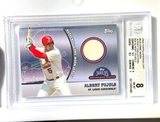 2005 Topps Opening Day Albert Pujols Jersey relic memorabilia - BGS 8 #38