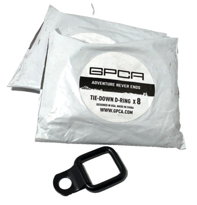 *LOT OF 16* GPCA Tie-Down D-Rings Easy-to-Install Truck Tie Downs (2 Packs of 8)