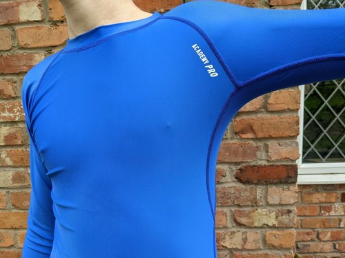 Compression Base Layer Top Thermal Long Sleeve Royal Blue Training Running ++ - Picture 3 of 5