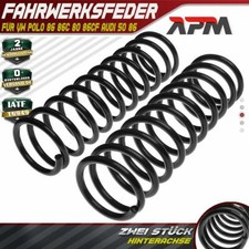 2x Federn Fahrwerksfeder Hinterachse für Audi 50 VW Derby 86 Polo 86CF 86C 80