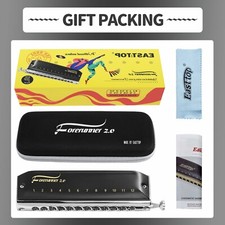 EASTTOP 12Hole Updated FORERUNNER 2.0 without valves Chromatic Harmonica New US