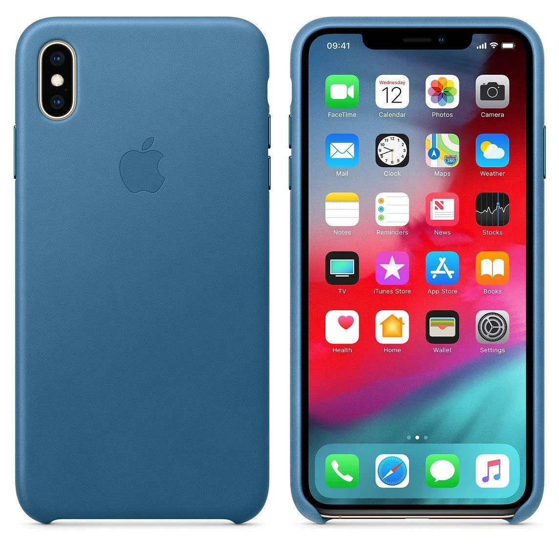 TUUNKMUY Custodia a portafoglio per iPhone Xs Max con porta carte, in pelle PU con motivo