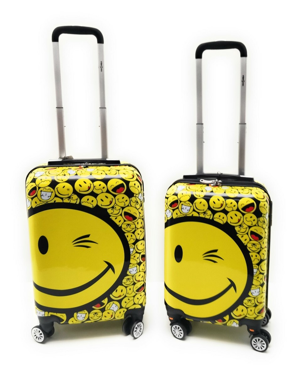 Coppia Trolley Bagaglio a mano ABS Ruote idoneo Ryanair Wizzair