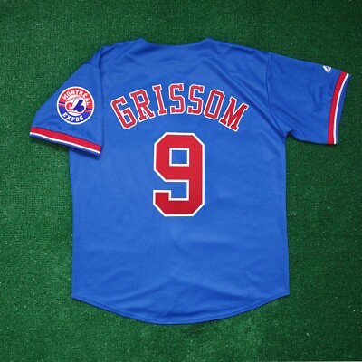 Marquis Grissom Montreal Expos Alternate w/ Team Patch Blue Jersey Men's (S-3XL)