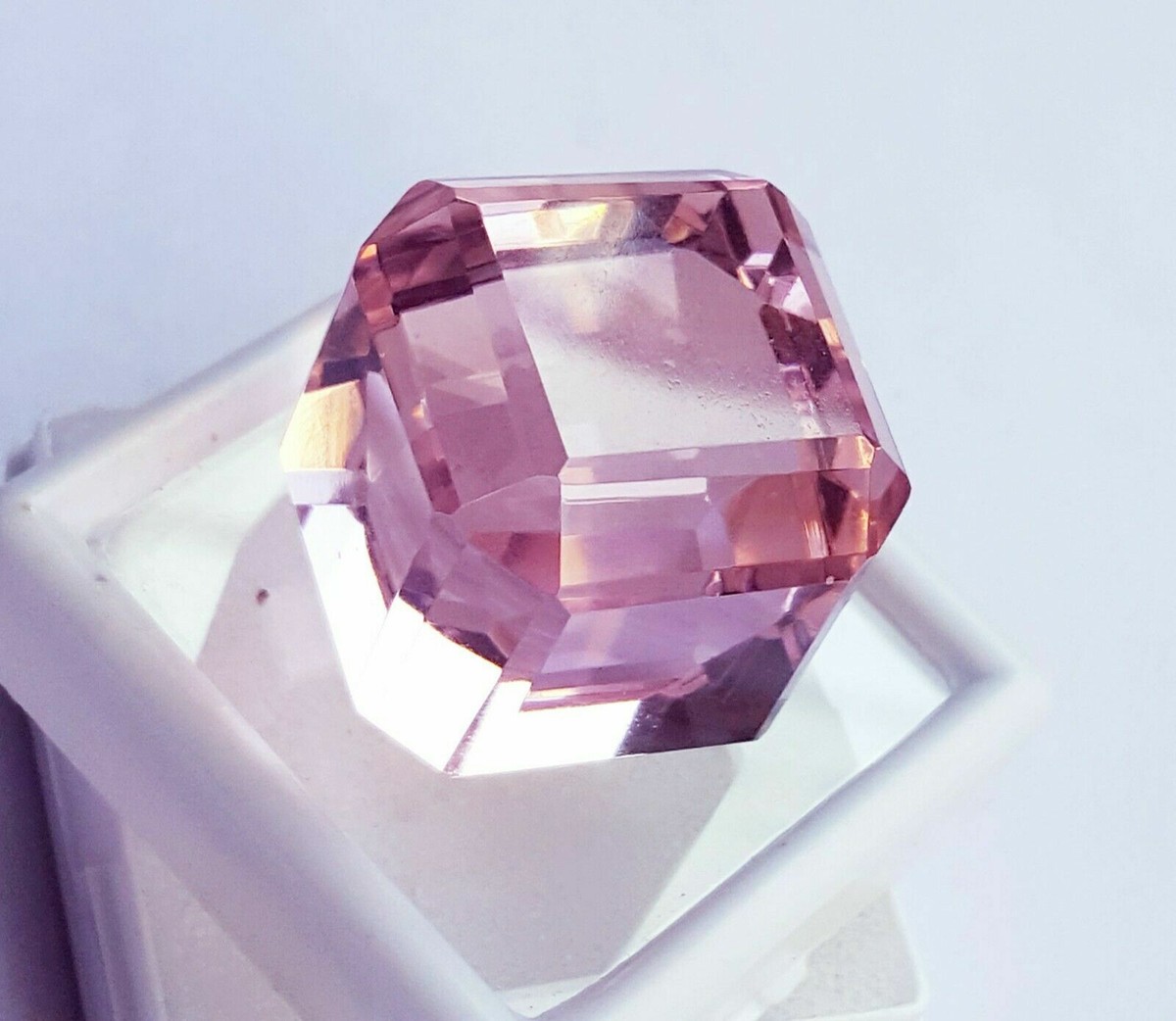 PIETRA PREZIOSA SFUSA Taglio Cubo Topazio Colore Verde Brasiliano - Foto 13