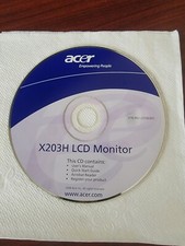 Acer X203H CD MONITOR Installation Manual CD