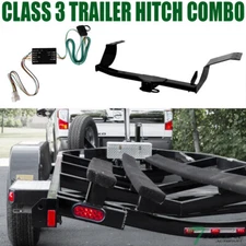 Topline For 2007-2013 Mits Outlander Class 3 Trailer Hitch Receiver 2" w/Wiring