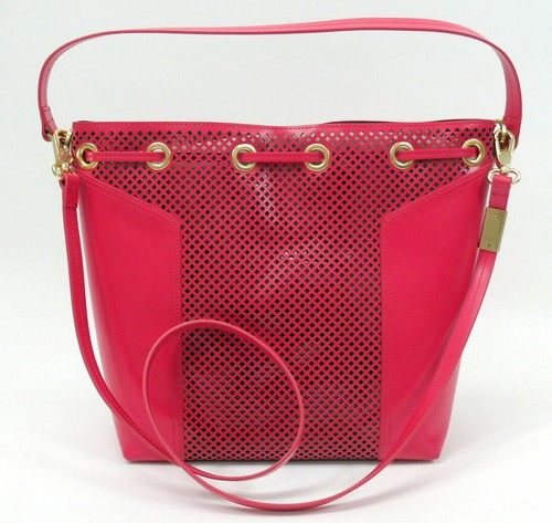Foley & Corinna tote Perf w/Pouch Clio Bucket Women Rose T NWOT $375 - Picture 2 of 5