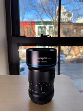 Sony e-mount APSC SIRUI anamorphic lens 1.33x 50mm f1.8 mm — near mint condition