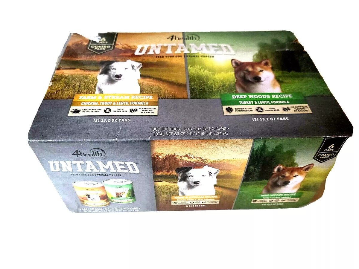 4Health Grain Free Wet Dog Food 6 PK Farm Stream Deep Woods 13.2 oz 3 ea