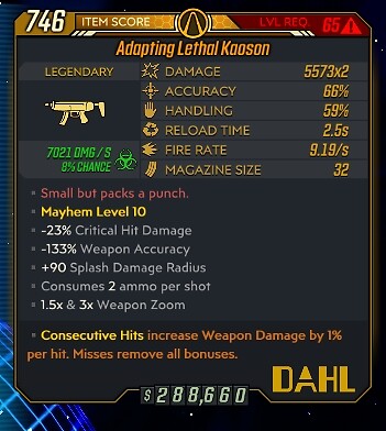 Borderlands 3 🔥Buy 1, Get 1 Free🔥 Any Level 72 SMGs - Any Anointment DLC4 - Picture 9 of 225