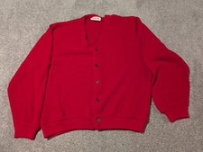 Izod Of London Sweater Mens XL 60s Cardigan Grandpa Sweatshirt Orlon Acrylic