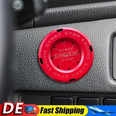 Car Interior Sticker Motorcycle Key Cover One Key Start Button Protective Cover