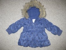 THE CHILDREN'S PLACE GIRL PRETTY PURPLE POLKA DOTS PUFFER JACKET COAT 9-12 MOS