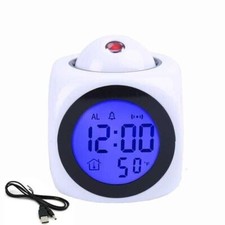 LED Display LED Projection Clock Temperature Projector Alarm Smart Time Digital