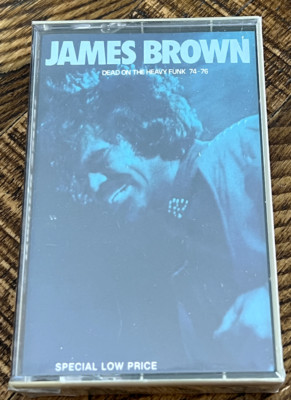 JAMES BROWN DEAD ON THE HEAVY FUNK CASSETTE TAPE 1985 POLYGRAM RECORDS 827439-4