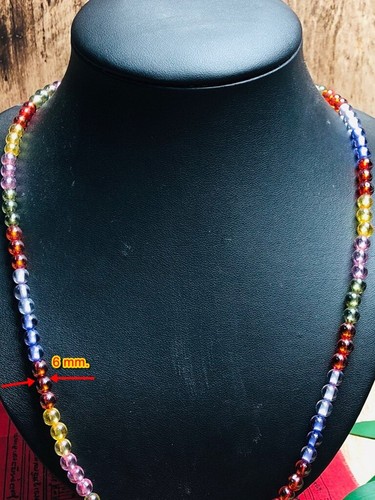 collana con diamanti naga originali amuleto thailandese 6 mm. Rituale Ricco Misericordia Successo - Foto 8 di 10