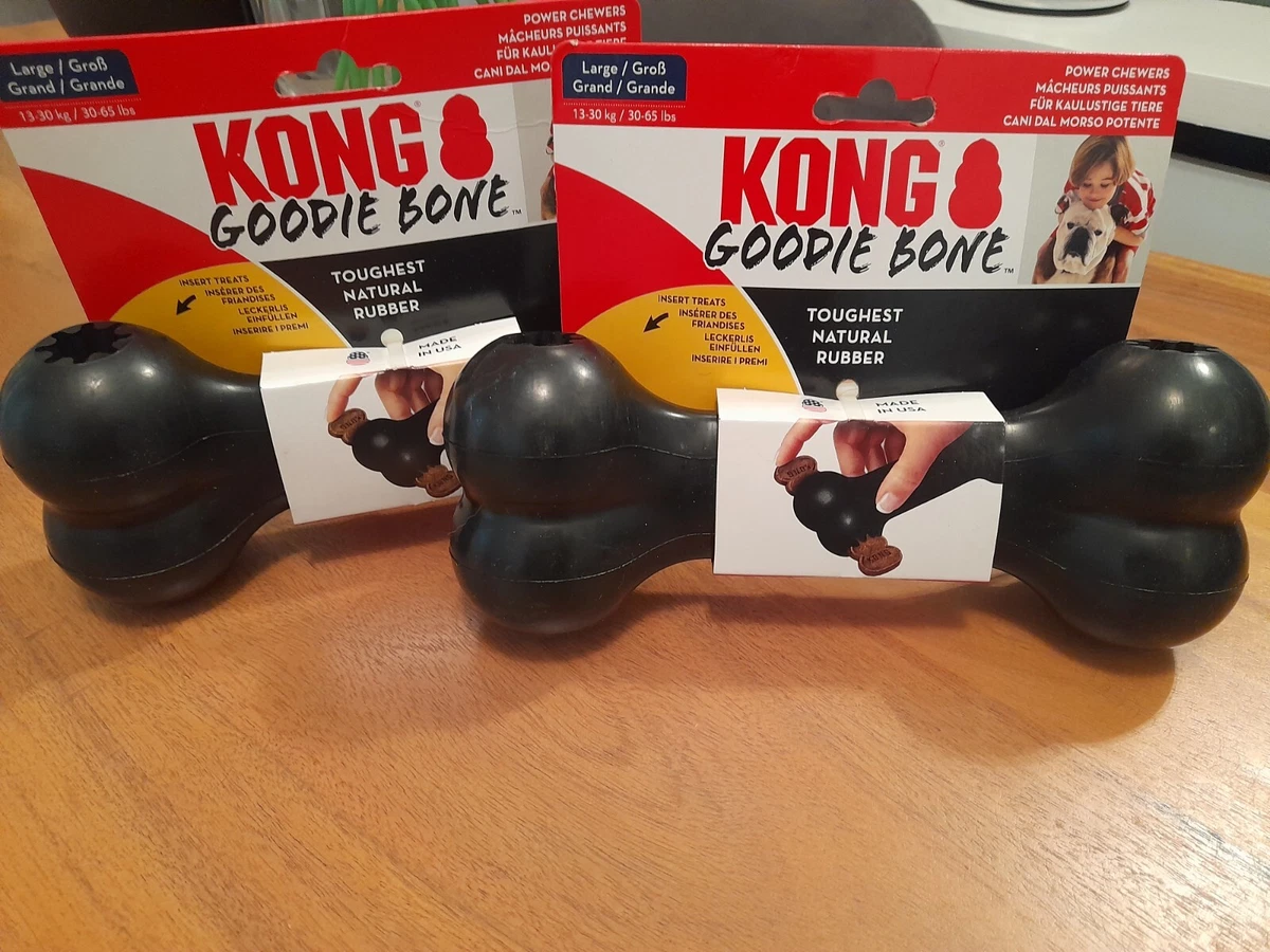 2 TWO X Kong Extreme Goodie Bone Dog Toy Black Large eBay