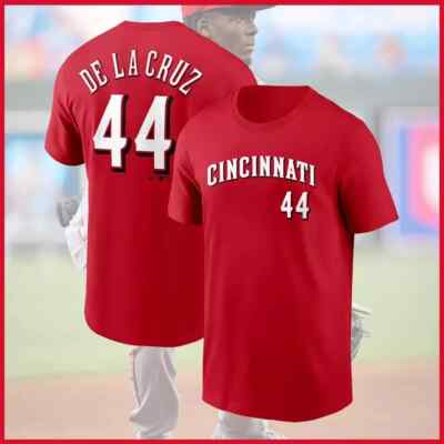 Elly De La Cruz #44 Cincinnati Reds Name & Number T-Shirt For Fans 2XL NWT