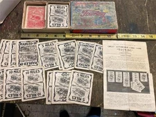Vtg 1920's Touring Auto Card Game Parker Bros Model T Stanley steamer Graphix!