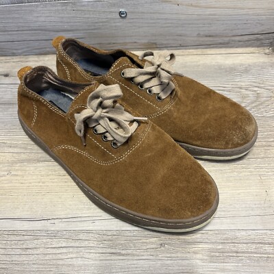 Lucky Brand Nubuck Suede Leather Lace Up Shoes Men’s Size US M Brown 